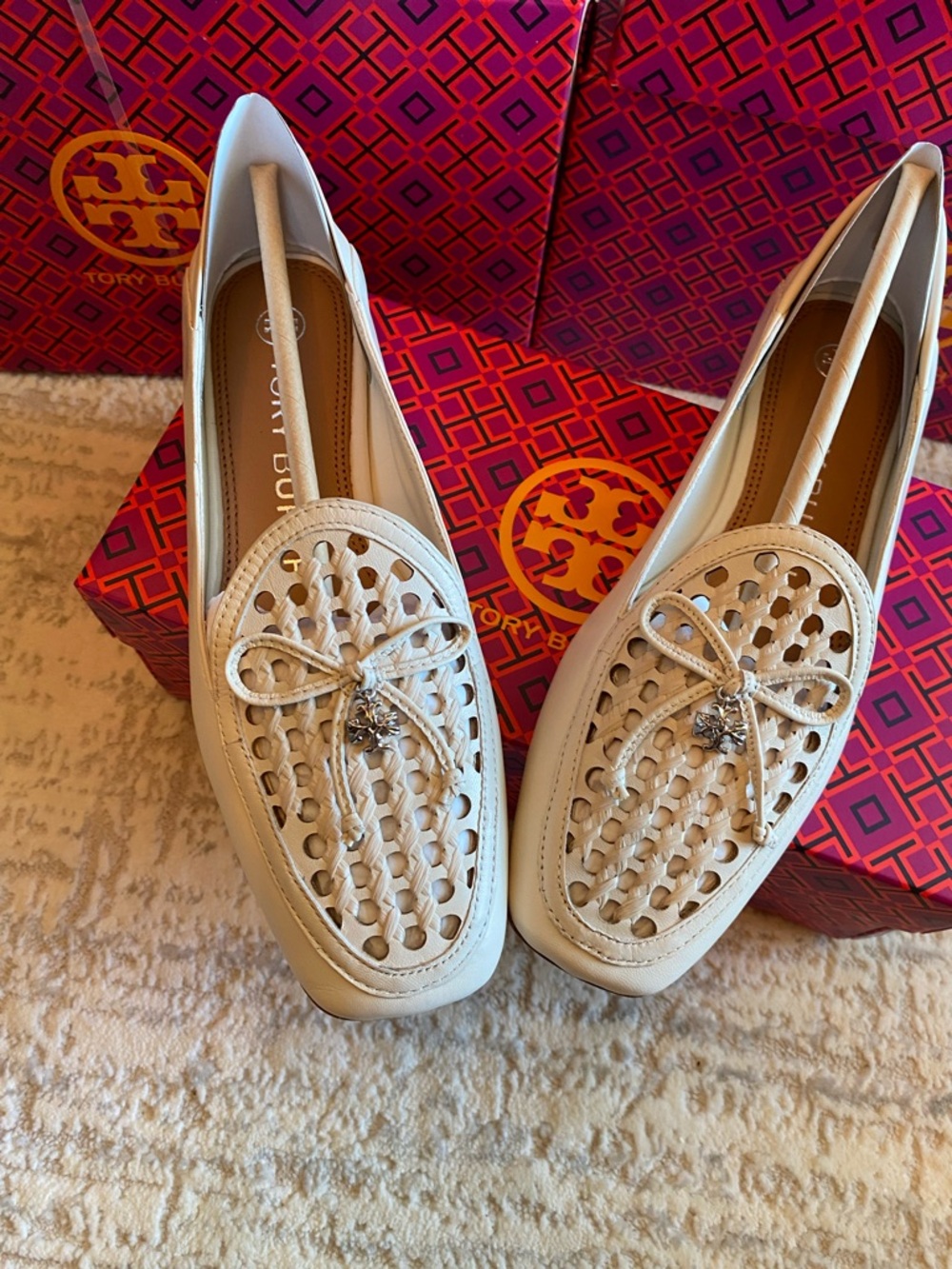 Tory Burch Tory Charm Woven 5MM Loafers